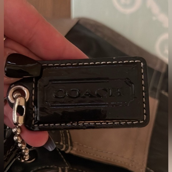 Coach F14045 Beecker Legacy Black/Tan Patchwork Purse - Picture 7 of 11